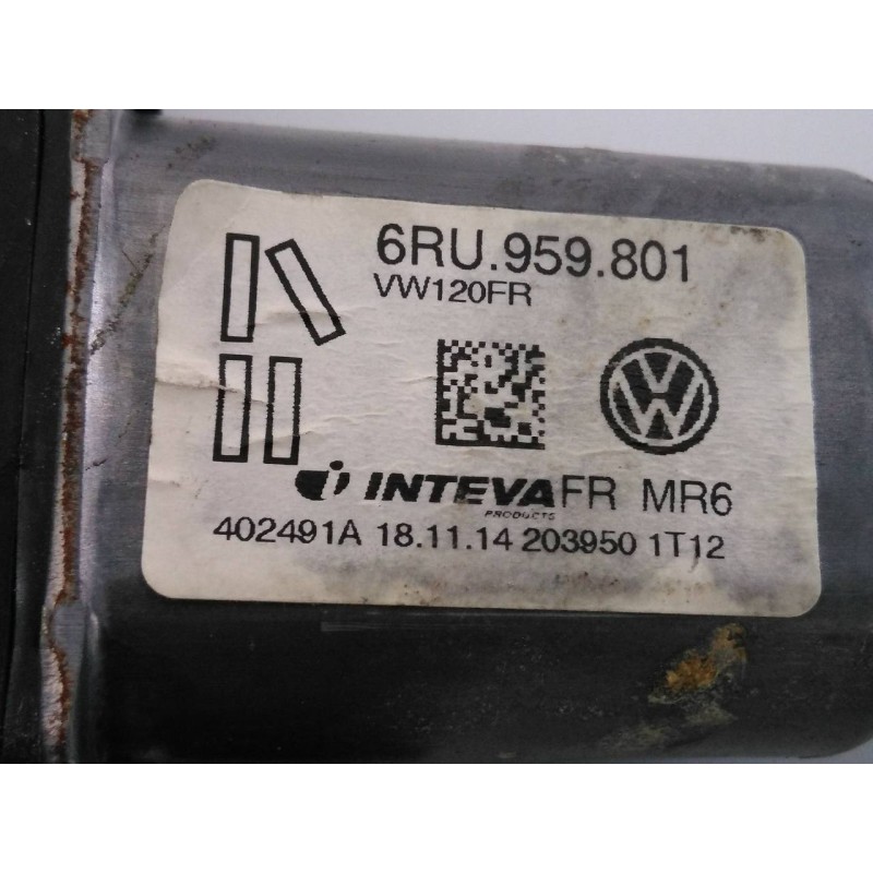 Recambio de elevalunas delantero derecho para seat mii (kf1) reference referencia OEM IAM 6RU959801  E1-B6-24-1