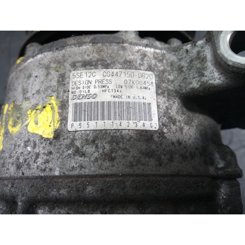 Recambio de compresor aire acondicionado para chrysler jeep compass limited referencia OEM IAM CG4471500620 5SE12C P3-B2-17-1