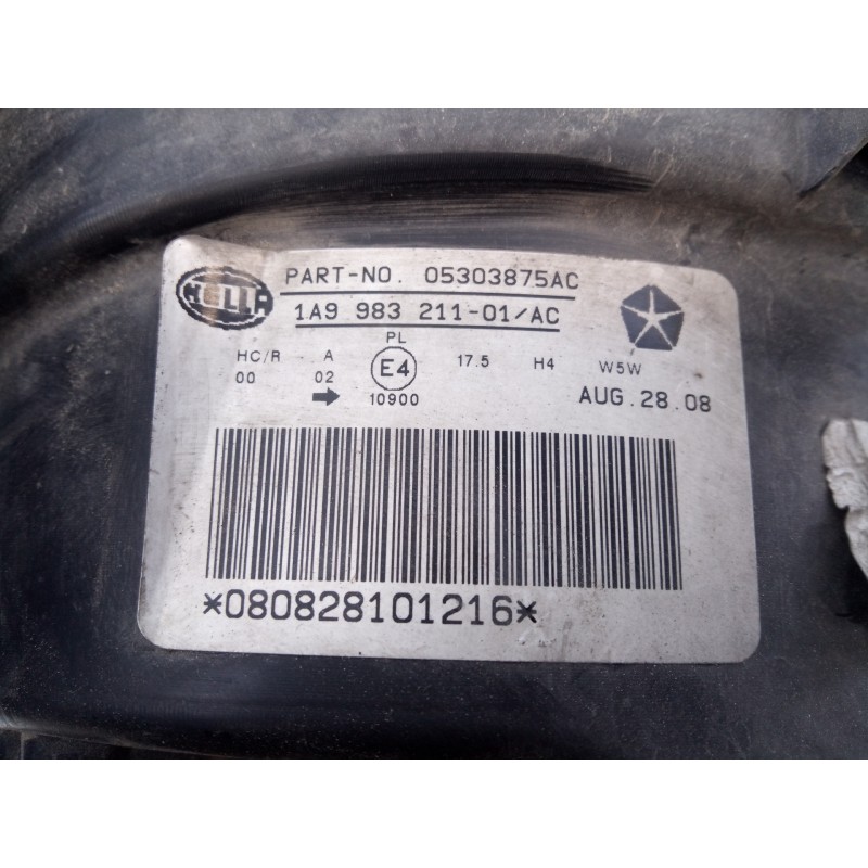 Recambio de faro izquierdo para chrysler jeep compass limited referencia OEM IAM 05303875AC 1A9983211 E1-B5-39-1
