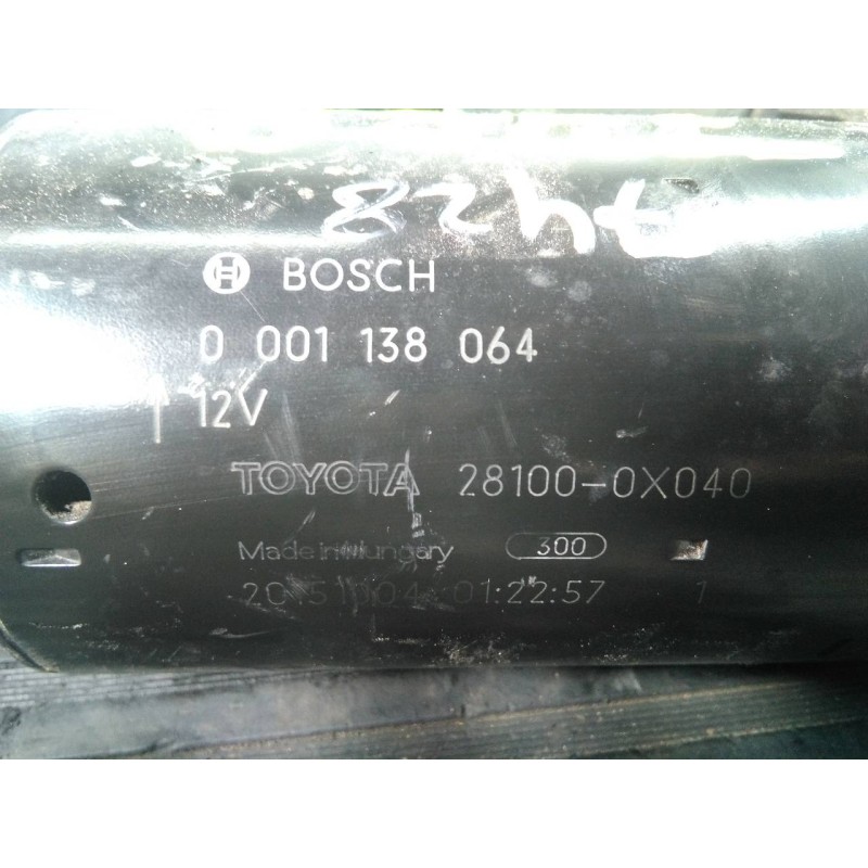 Recambio de motor arranque para toyota rav 4 advance referencia OEM IAM 0001138064  P3-B7-22-2