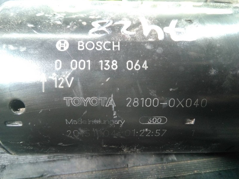 Recambio de motor arranque para toyota rav 4 advance referencia OEM IAM 0001138064  P3-B7-22-2