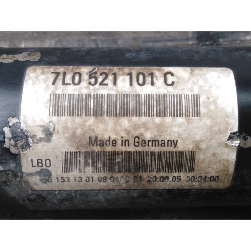 Recambio de transmision central para porsche cayenne (typ 9pa) s referencia OEM IAM 7L0521101C  P1-A1-58