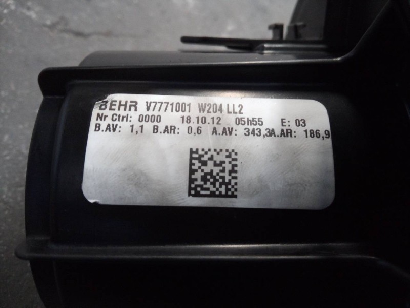 Recambio de ventilador calefaccion para mercedes-benz clase clk (w207) coupe e 350 cdi blueefficiency (207.323) referencia OEM I