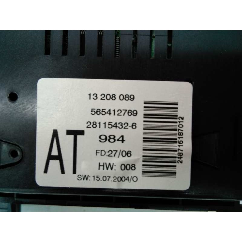 Recambio de pantalla multifuncion para opel astra h berlina enjoy referencia OEM IAM 13208089 565412769 E3-A5-34-2