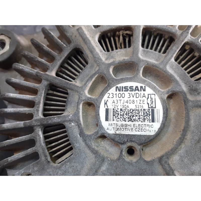 Recambio de alternador para nissan juke (f15) acenta referencia OEM IAM 231003VDIA A3TJ4081ZE P3-A5-8-1