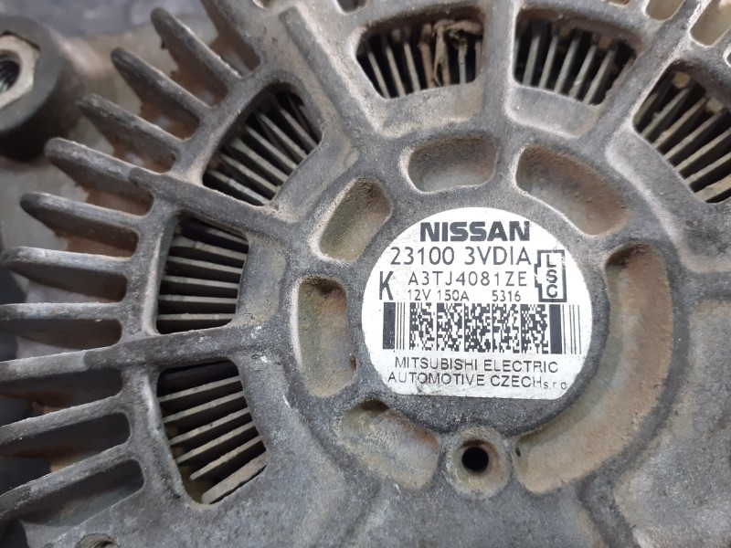 Recambio de alternador para nissan juke (f15) acenta referencia OEM IAM 231003VDIA A3TJ4081ZE P3-A5-8-1