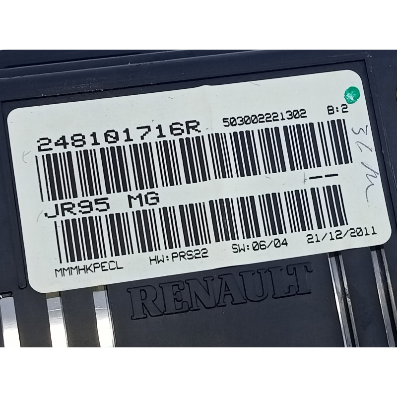Recambio de cuadro instrumentos para renault scenic iii dynamique referencia OEM IAM 24810716R  E2-A1-39-2