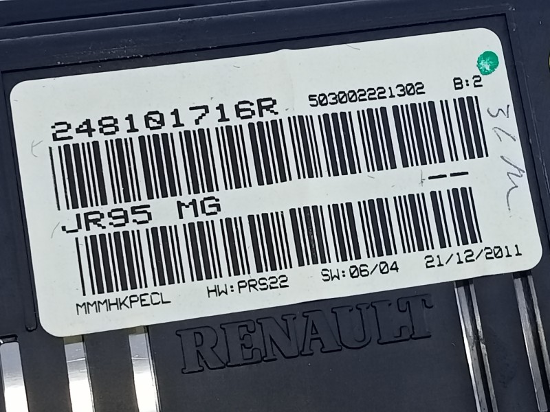 Recambio de cuadro instrumentos para renault scenic iii dynamique referencia OEM IAM 24810716R  E2-A1-39-2
