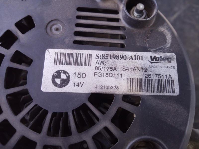 Recambio de alternador para bmw serie 3 lim. (f30) 316d referencia OEM IAM 8519890 2617511A P3-B5-9-3