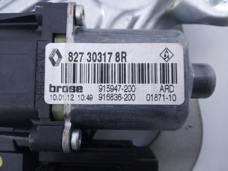 Recambio de elevalunas trasero derecho para renault scenic iii dynamique referencia OEM IAM 827303178R  E1-A1-28-2