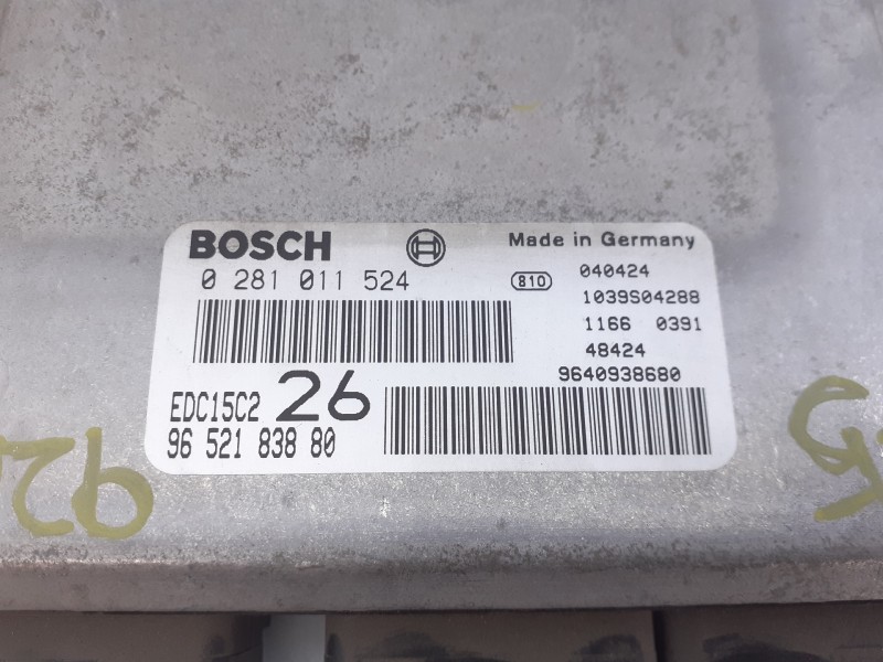 Recambio de centralita motor uce para citroën c5 berlina 2.0 hdi magic referencia OEM IAM 9652183880 0281011524 E3-B2-10-1