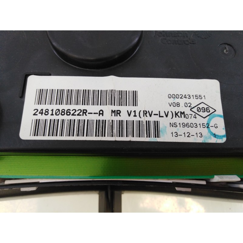 Recambio de cuadro instrumentos para dacia lodgy ambiance referencia OEM IAM 248108622R  E2-A1-2-3