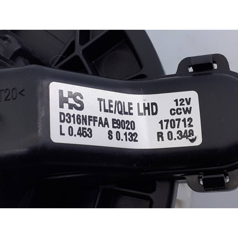 Recambio de ventilador calefaccion para kia sportage drive 2wd referencia OEM IAM D316NFFAAE9020  E3-A3-31-3