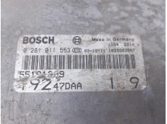 Recambio de centralita motor uce para fiat stilo (192) 1.9 jtd / 1.9 jtd 115 active referencia OEM IAM 55191309 0281011553 E3-A4 2