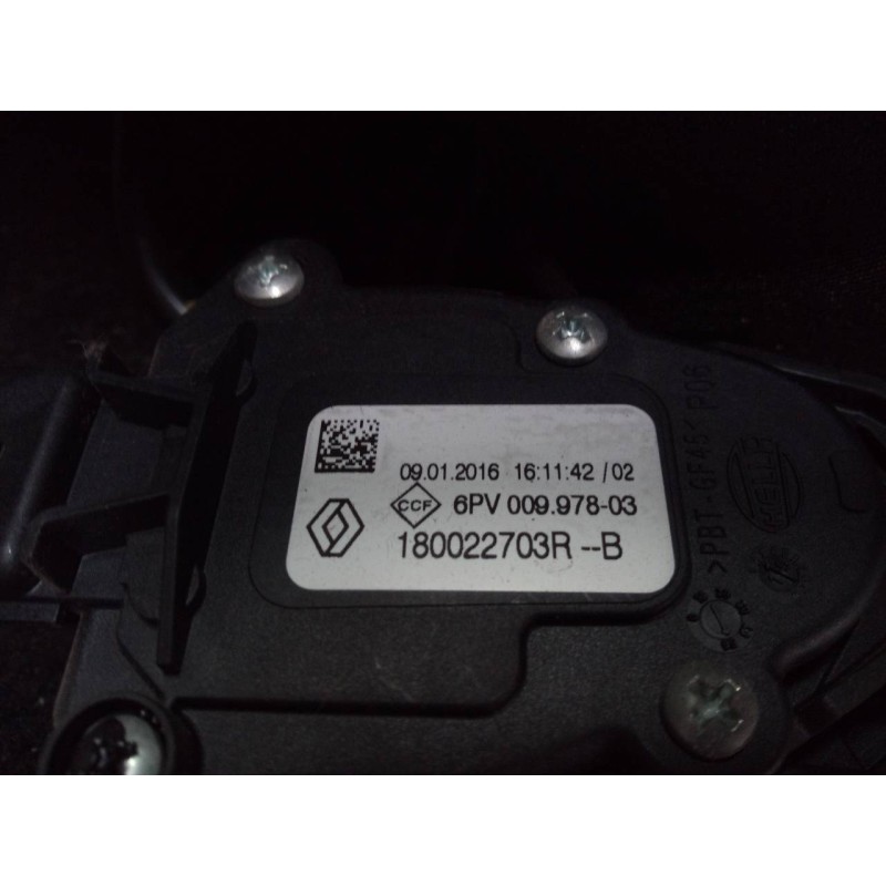 Recambio de pedal acelerador para dacia sandero stepway referencia OEM IAM 180022703R 6PV00997803 