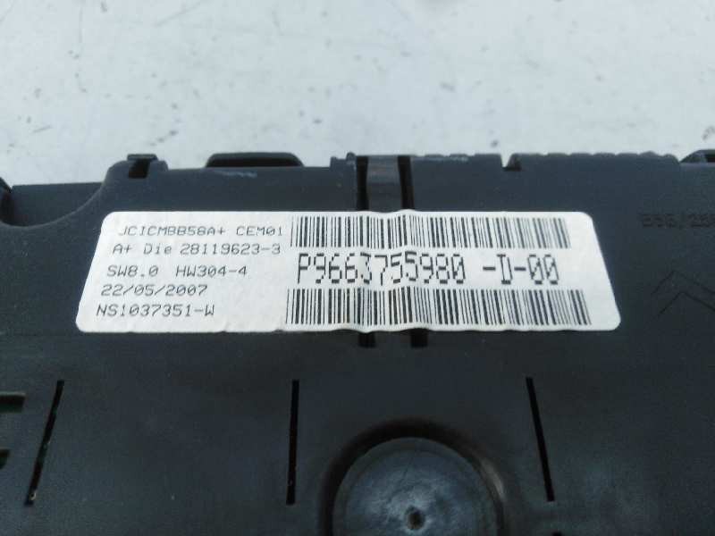Recambio de cuadro instrumentos para citroën c4 grand picasso exclusive referencia OEM IAM 9663755980  E3-B2-34-4