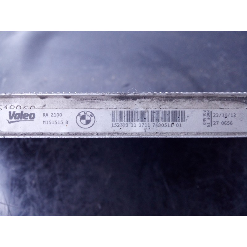 Recambio de radiador agua para bmw serie 3 lim. (f30) 316d referencia OEM IAM RA2100 M151515B P2-B6-12