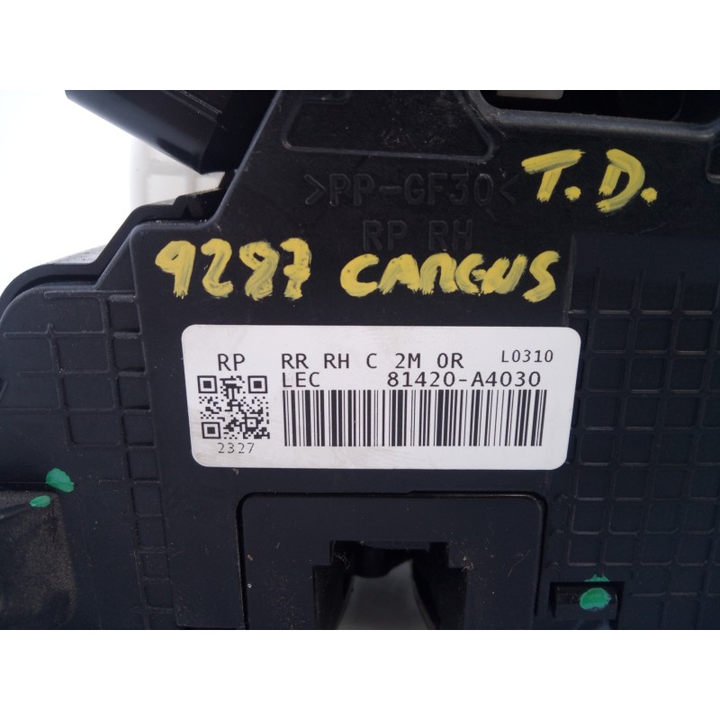 Recambio de cerradura puerta trasera derecha para kia carens ( ) drive referencia OEM IAM 81420A4030  E2-B5-45-1