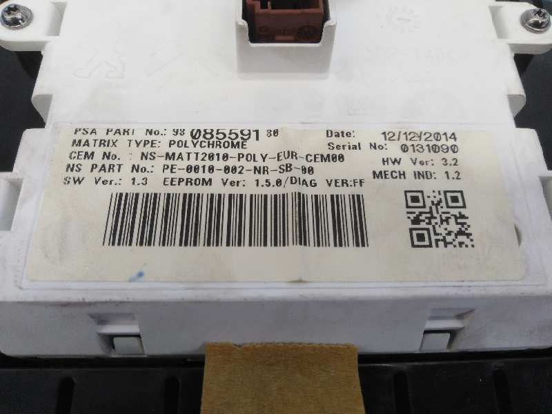 Recambio de cuadro instrumentos para citroën ds4 style referencia OEM IAM 9808559180 A2C80528500 E3-B2-54-2