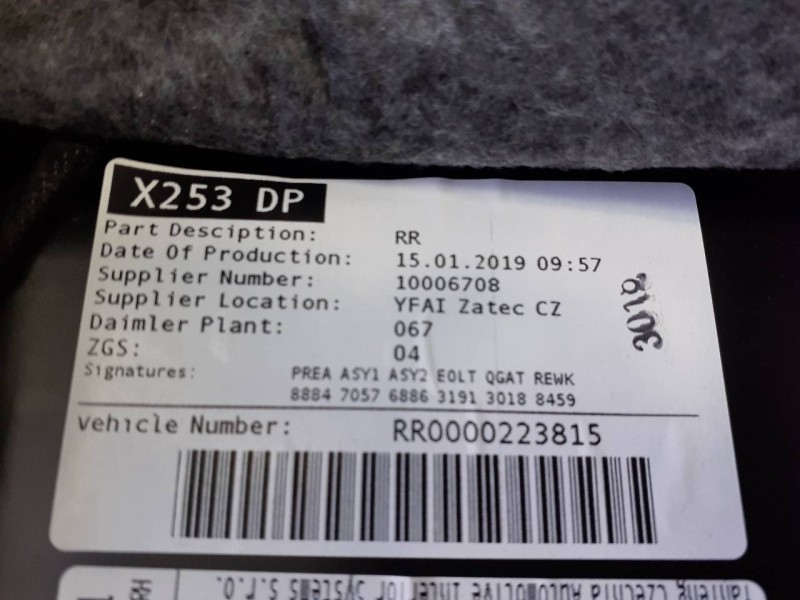Recambio de guarnecido puerta trasera derecha para mercedes-benz clase glc coupe (bm 253)(6.2016) glc 220 d 4matic (253.305) ref