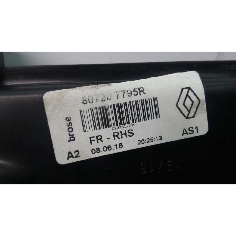 Recambio de elevalunas delantero derecho para renault kadjar life referencia OEM IAM 807207795R  E1-A1-40-2