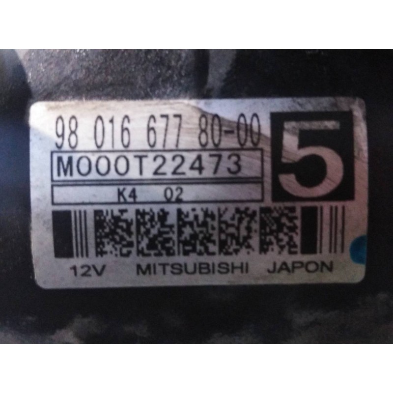 Recambio de motor arranque para citroën ds4 style referencia OEM IAM 9801667780  P3-B7-9-3