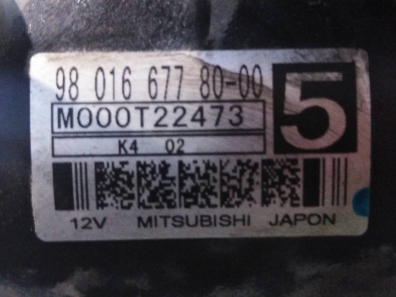 Recambio de motor arranque para citroën ds4 style referencia OEM IAM 9801667780  P3-B7-9-3