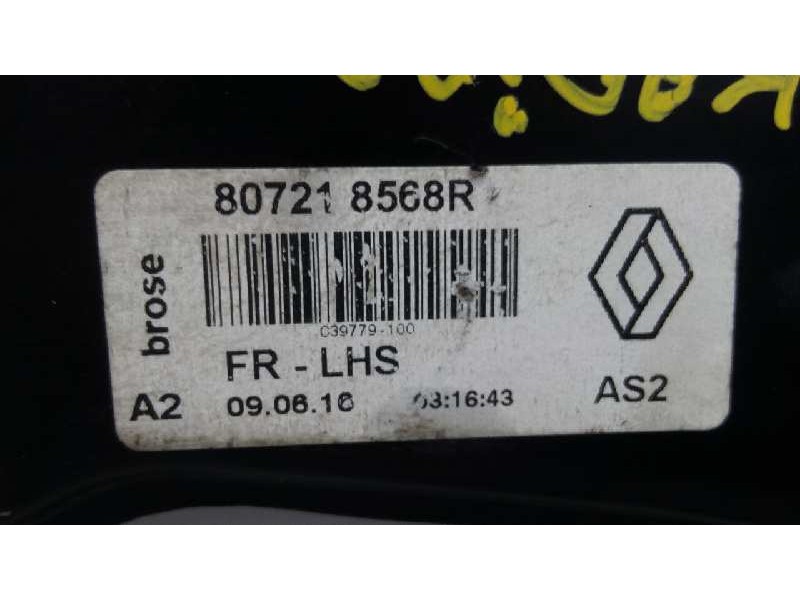 Recambio de elevalunas delantero izquierdo para renault kadjar life referencia OEM IAM 807218568R  E1-A1-40-2