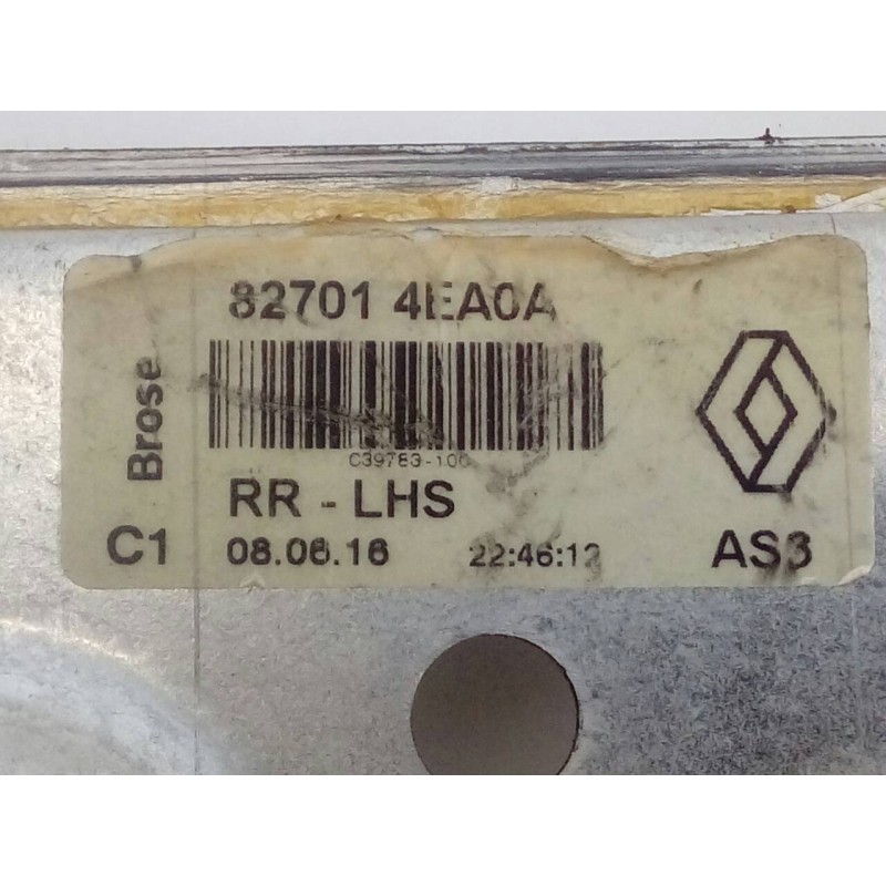 Recambio de elevalunas trasero izquierdo para renault kadjar life referencia OEM IAM 827014EA0A  E1-A1-12-1