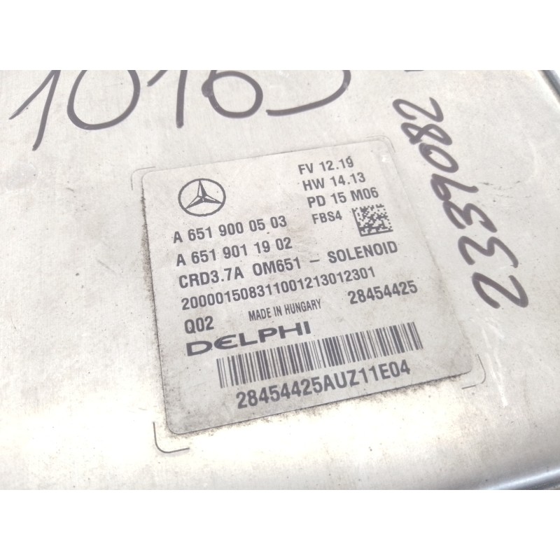 Recambio de centralita motor uce para mercedes-benz clase e (w212) lim. e 220 bluetec (212.001) referencia OEM IAM A6519000503 A