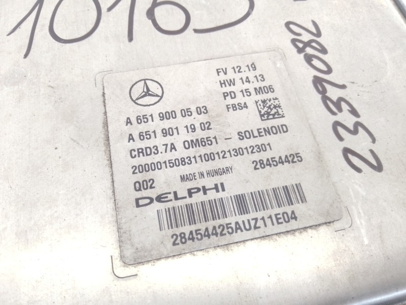 Recambio de centralita motor uce para mercedes-benz clase e (w212) lim. e 220 bluetec (212.001) referencia OEM IAM A6519000503 A