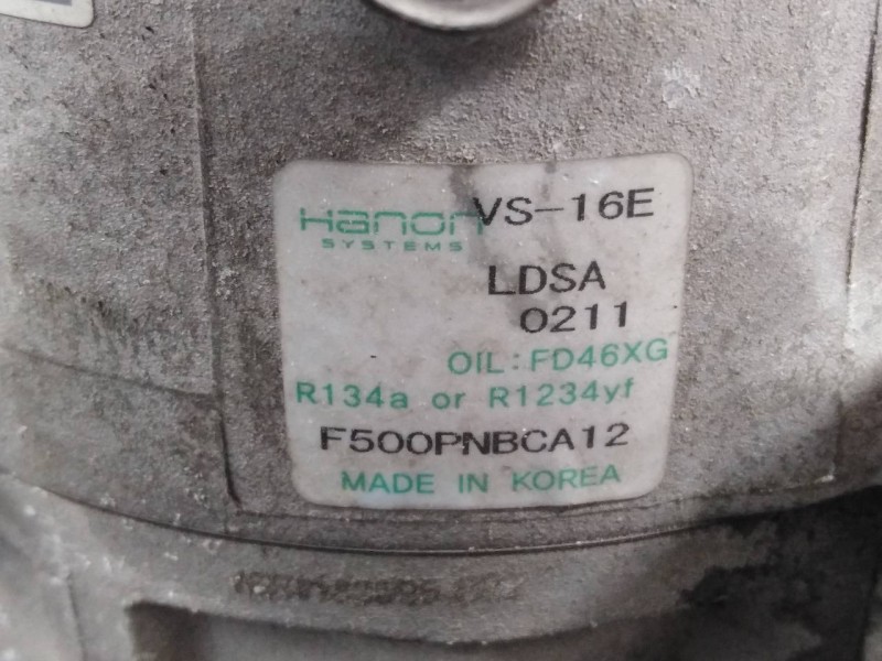 Recambio de compresor aire acondicionado para kia carens ( ) drive referencia OEM IAM F500PNBCA12  P3-A2-8-5