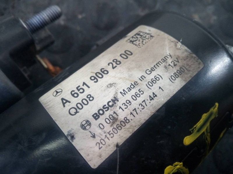 Recambio de motor arranque para mercedes-benz clase e (w212) lim. e 220 bluetec (212.001) referencia OEM IAM A6519062800 0001139