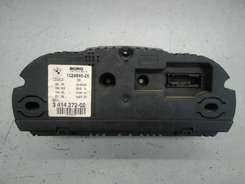 Recambio de cuadro instrumentos para bmw x3 (e83) 2.0d referencia OEM IAM 62103451581  E3-A2-30-2
