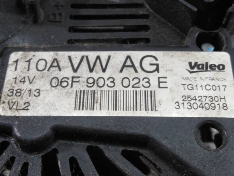 Recambio de alternador para skoda fabia (5j2 ) ambition referencia OEM IAM 06F903023E TG11C017 P3-A4-3-3