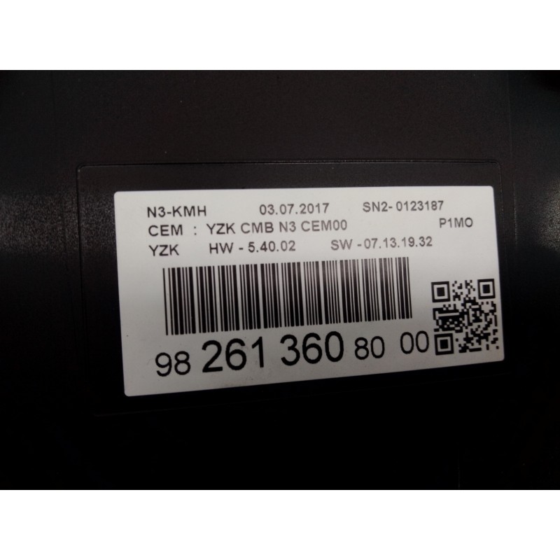 Recambio de cuadro instrumentos para opel crossland x excellence referencia OEM IAM 982613608000  E3-A5-25-4