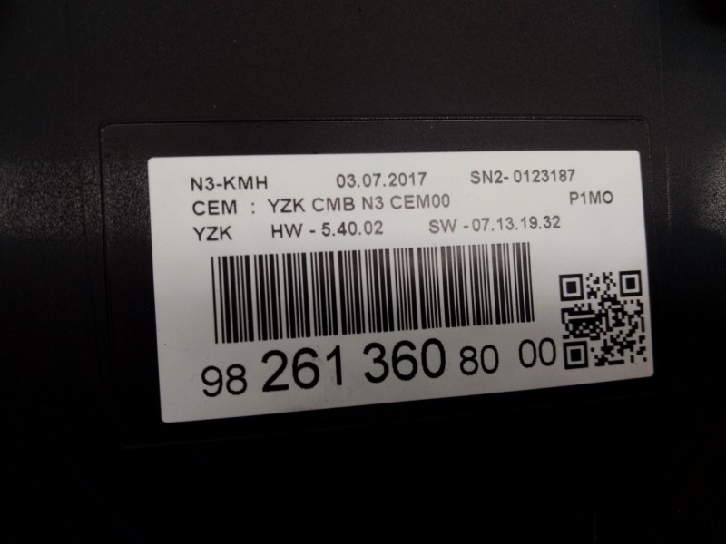 Recambio de cuadro instrumentos para opel crossland x excellence referencia OEM IAM 982613608000  E3-A5-25-4