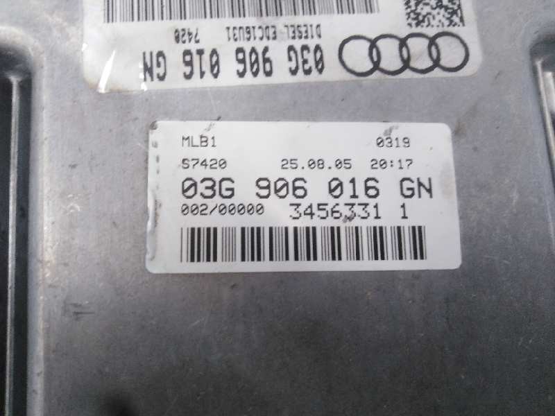 Recambio de centralita motor uce para audi a4 berlina (8e) 2.0 tdi 16v (103kw) referencia OEM IAM 03G90016GN 0218012113 E2-A1-15