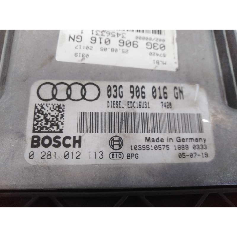 Recambio de centralita motor uce para audi a4 berlina (8e) 2.0 tdi 16v (103kw) referencia OEM IAM 03G90016GN 0218012113 E2-A1-15