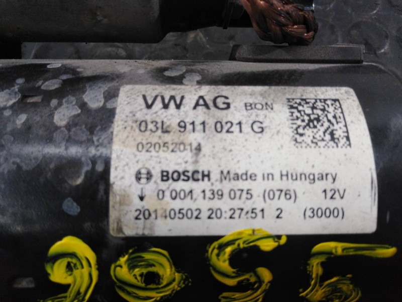 Recambio de motor arranque para audi a5 sportback (8t) 2.0 tdi (110kw) referencia OEM IAM 03L911021G 0001139075 P3-A7-5-1