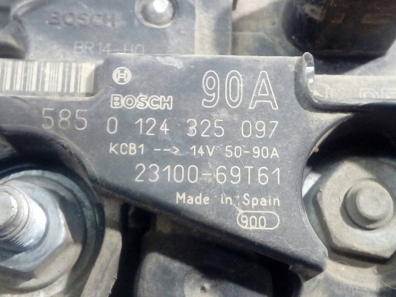 Recambio de alternador para nissan cabstar 2953 referencia OEM IAM 0124325097  P3-B5-8-2