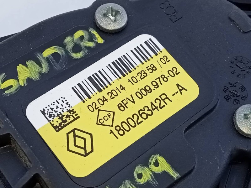 Recambio de pedal acelerador para dacia sandero ambiance referencia OEM IAM 180026342R  E2-A1-17-7
