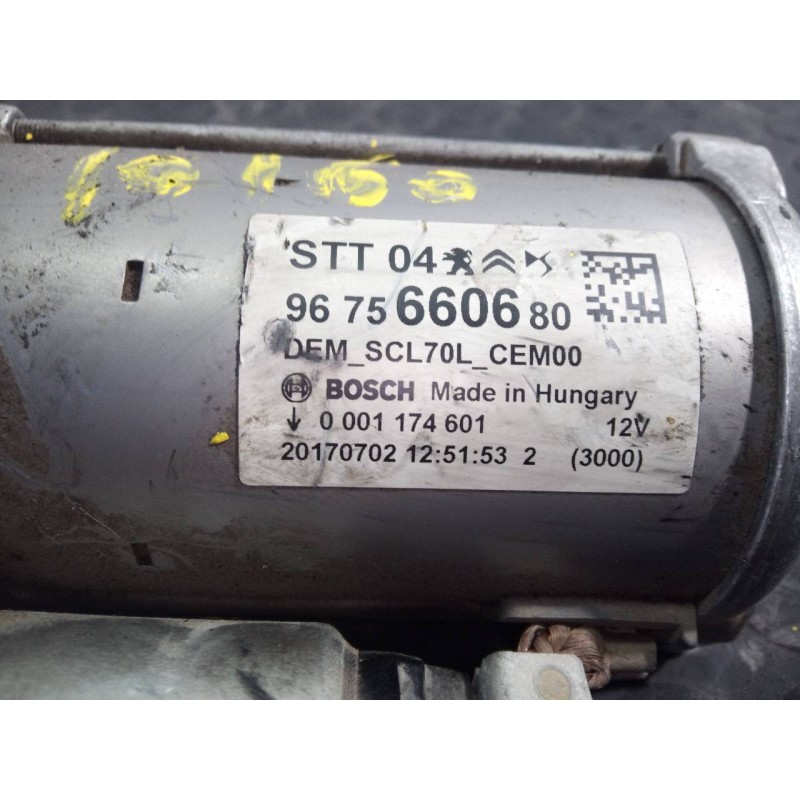 Recambio de motor arranque para opel crossland x excellence referencia OEM IAM 9675660680  P3-A10-7-1