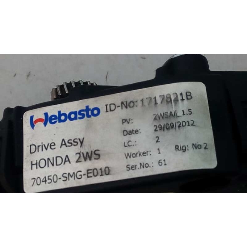 Recambio de motor techo electrico para honda cr-v luxury 4x4 referencia OEM IAM 1717821B 70450SMGE010 E2-A2-33-1