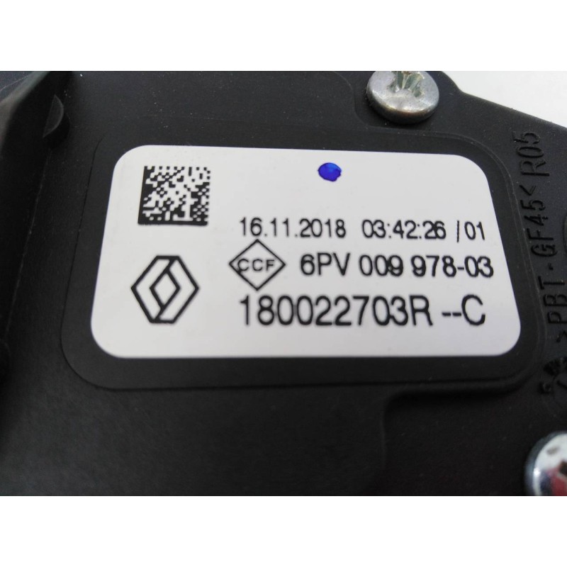 Recambio de pedal acelerador para dacia sandero stepway referencia OEM IAM 180022703RC 6PV00997803 E2-A1-17-7