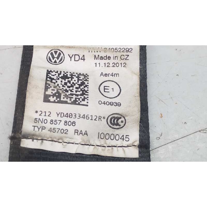 Recambio de cinturon seguridad trasero derecho para volkswagen tiguan (5n1) referencia OEM IAM 33017492B2 212YD40334612R E1-B6-1