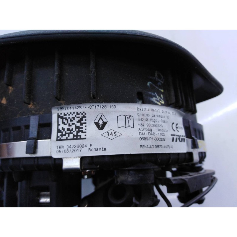 Recambio de airbag delantero izquierdo para dacia sandero stepway comfort referencia OEM IAM 985701142R CT171281150 E2-A1-44-2