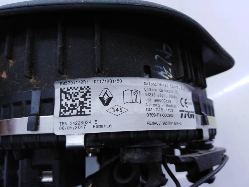 Recambio de airbag delantero izquierdo para dacia sandero stepway comfort referencia OEM IAM 985701142R CT171281150 E2-A1-44-2