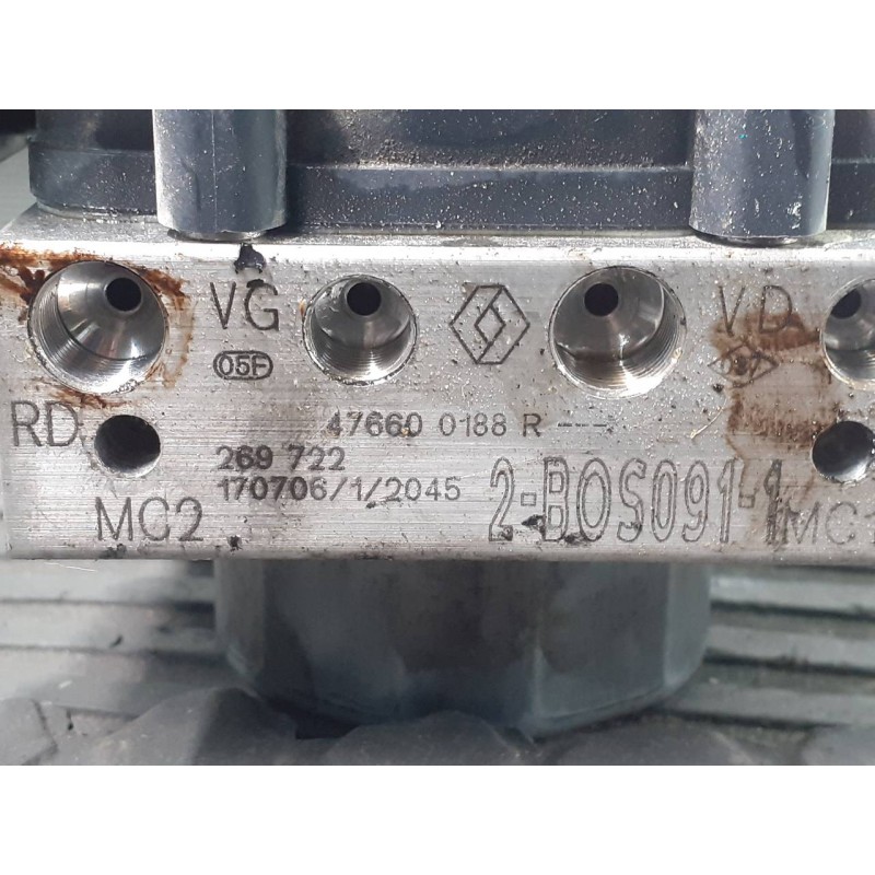 Recambio de abs para renault clio iv limited referencia OEM IAM 476600188R  P3-A8-22-4
