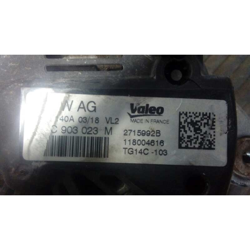Recambio de alternador para audi a1 sportback (8xf) attracted referencia OEM IAM 04FC903023M  P3-B6-15-2
